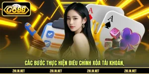 Các bước thực hiện điều chỉnh xóa tài khoản
